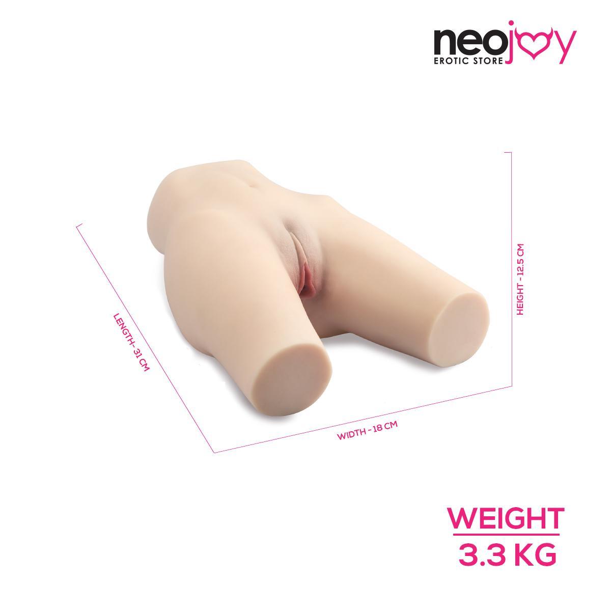 Neojoy Doll TPE with Realistic Ass & Pussy - Flesh White - 3.3Kg - Lucidtoys
