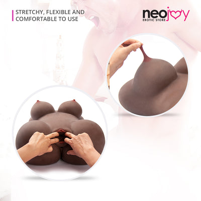 Neojoy - Fantasy Doll 21Kg (Brown)| Large Size Love Doll Torso - TPE - 66cm | NeoDoll