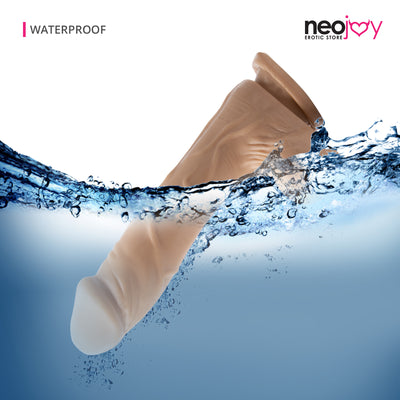 Neojoy - Realistic Vibrating Dildo TPE Suction Cup & 10 Vibrations - Flesh - 23.6cm - 9.3 inch