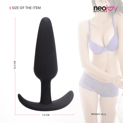 Neojoy Tapered Anal Butt Plug - Black