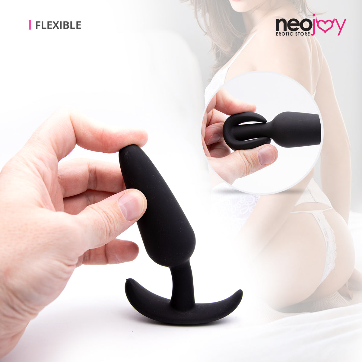 Neojoy Tapered Anal Butt Plug - Black