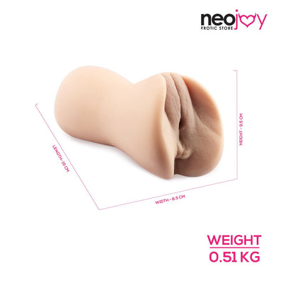 Neojoy Pocket Pussy TPE Realistic Vagina & Ass - Flesh White