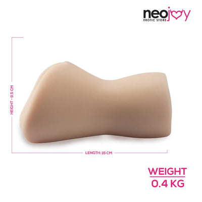 Neojoy Pocket Pussy TPE Realistic Vagina & Ass - Flesh White