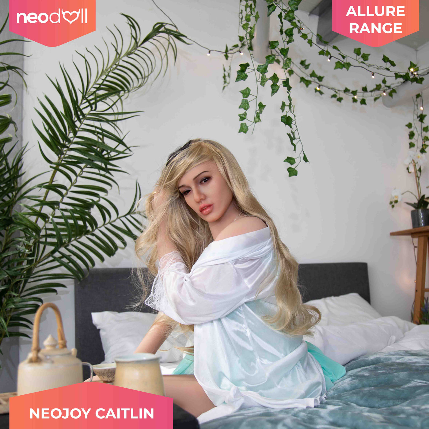 Neodoll Allure - Caitlin - Silicone TPE Hybrid Sex Doll - 166cm - Tan