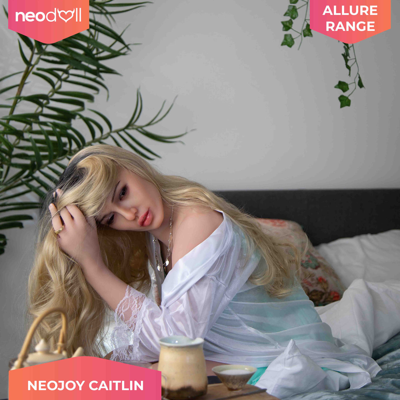 Neodoll Allure - Caitlin - Silicone TPE Hybrid Sex Doll - 166cm - Tan