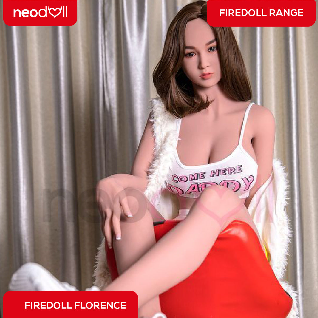 Sex Doll Florence | 166cm Height | Light Tan Skin | Shrug & Standing | Neodoll Firedoll