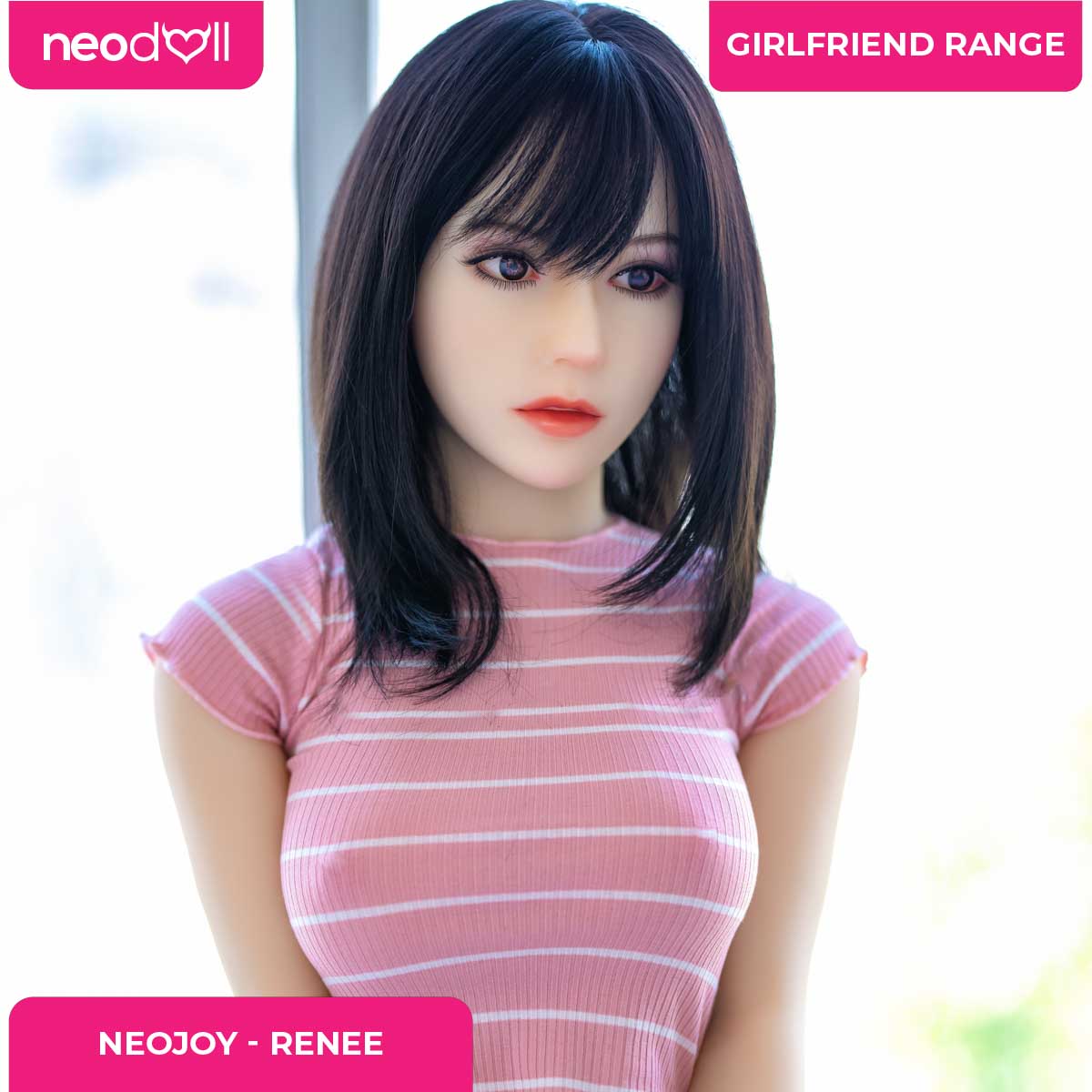 Silicone TPE Hybrid Sex Doll Renee | 150cm Height | Natural Skin | Shrug & Standing | Neodoll Girlfriend