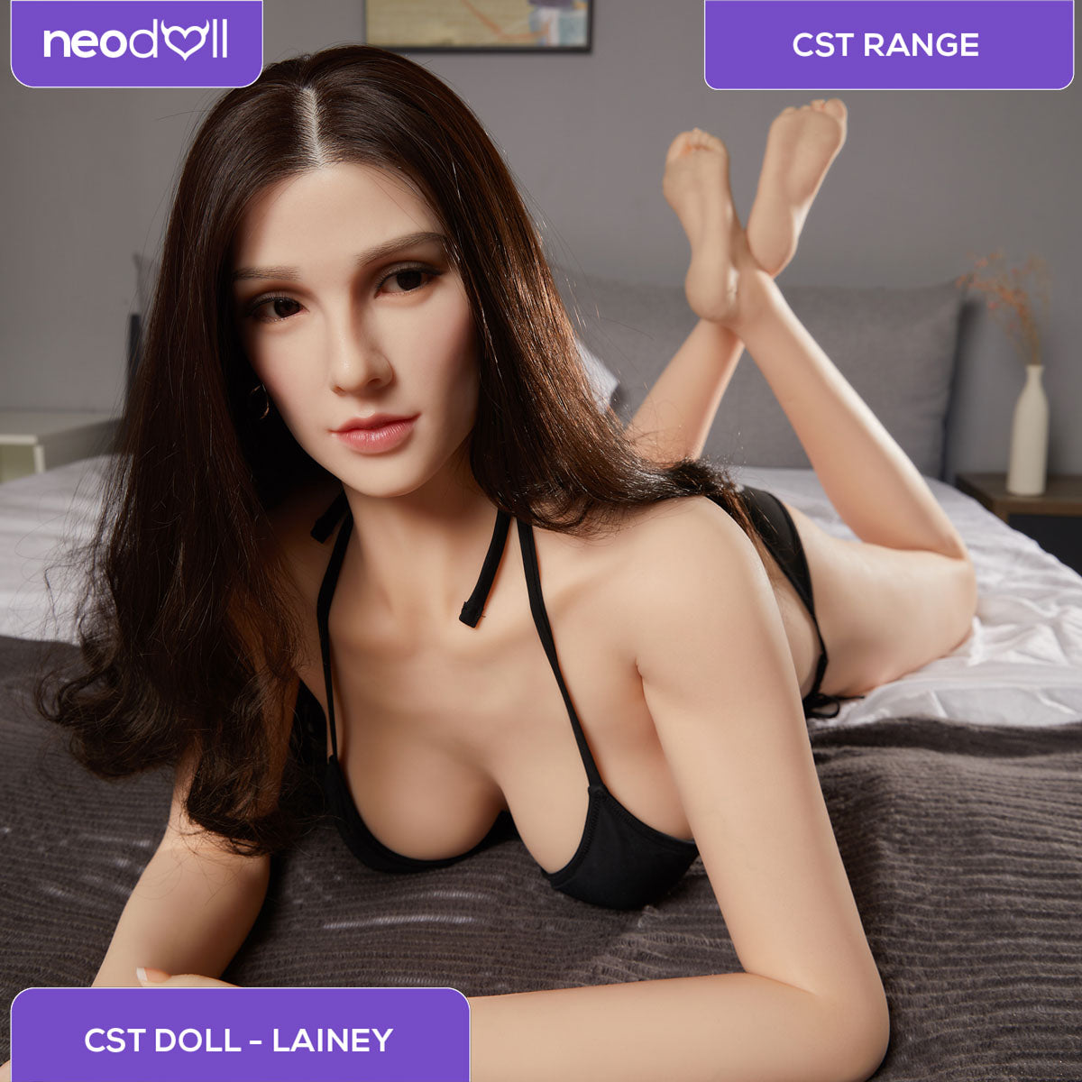 Full Silicone Sex Doll Lainey | 160cm Height | Natural Skin | Shrug & Standing | CST Doll