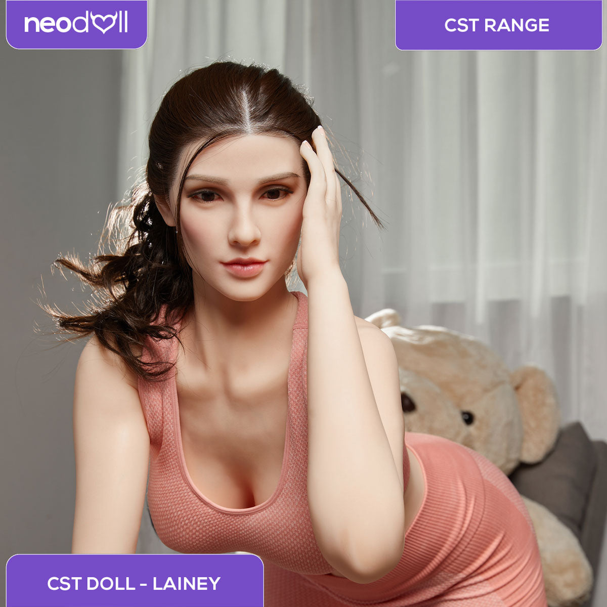 Full Silicone Sex Doll Lainey | 160cm Height | Natural Skin | Shrug & Standing | CST Doll