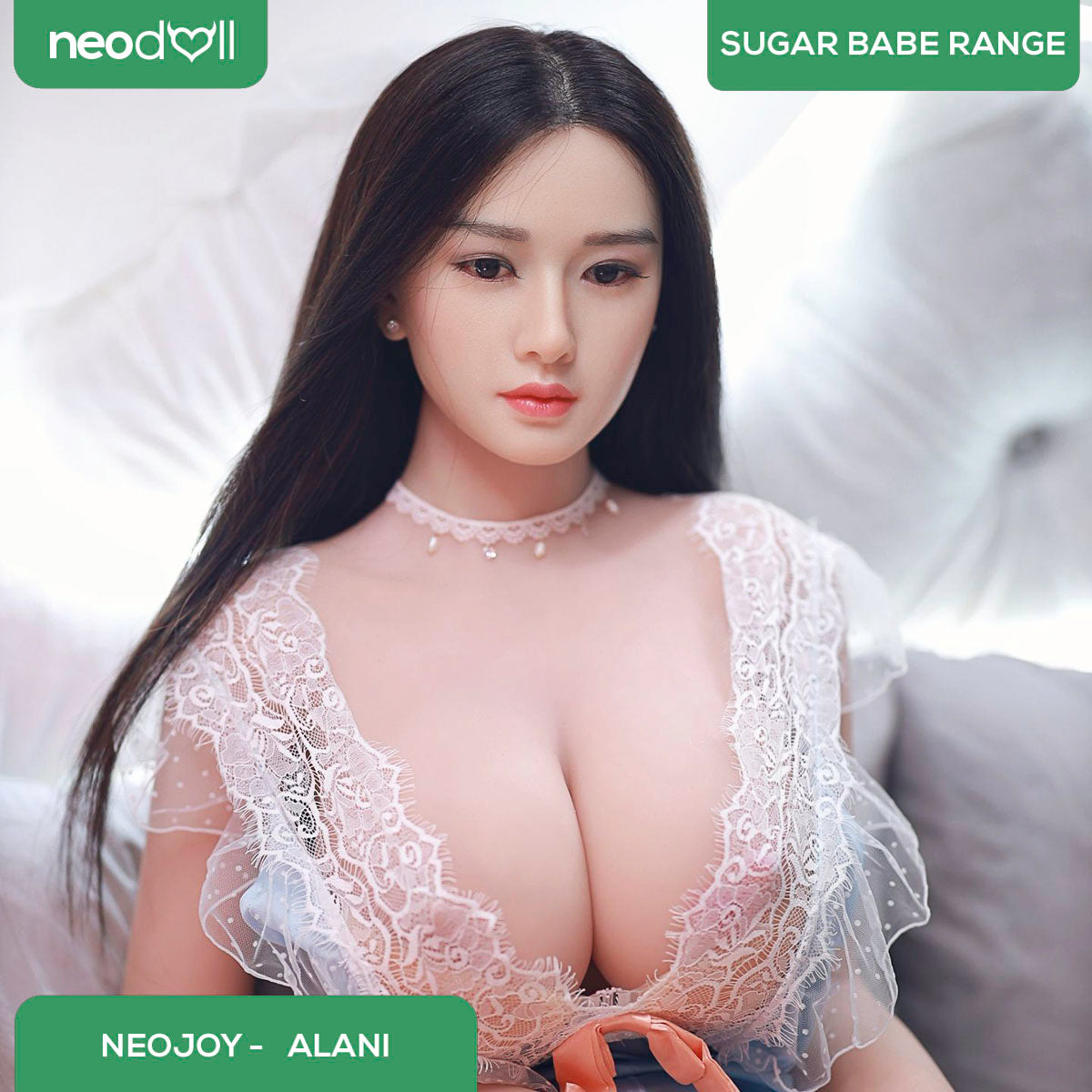 Silicone TPE Hybrid Sex Doll Alani | 164cm Height | Silicone Colour Skin | Shrug & Standing & Uterus & Gel Breast & Implanted Hair | Neodoll Sugar Babe