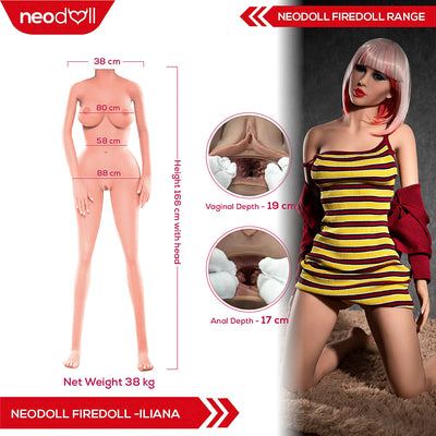 Fire Doll - Iliana - Realistic Sex Doll - Gel Breast - 166cm - Light Tan