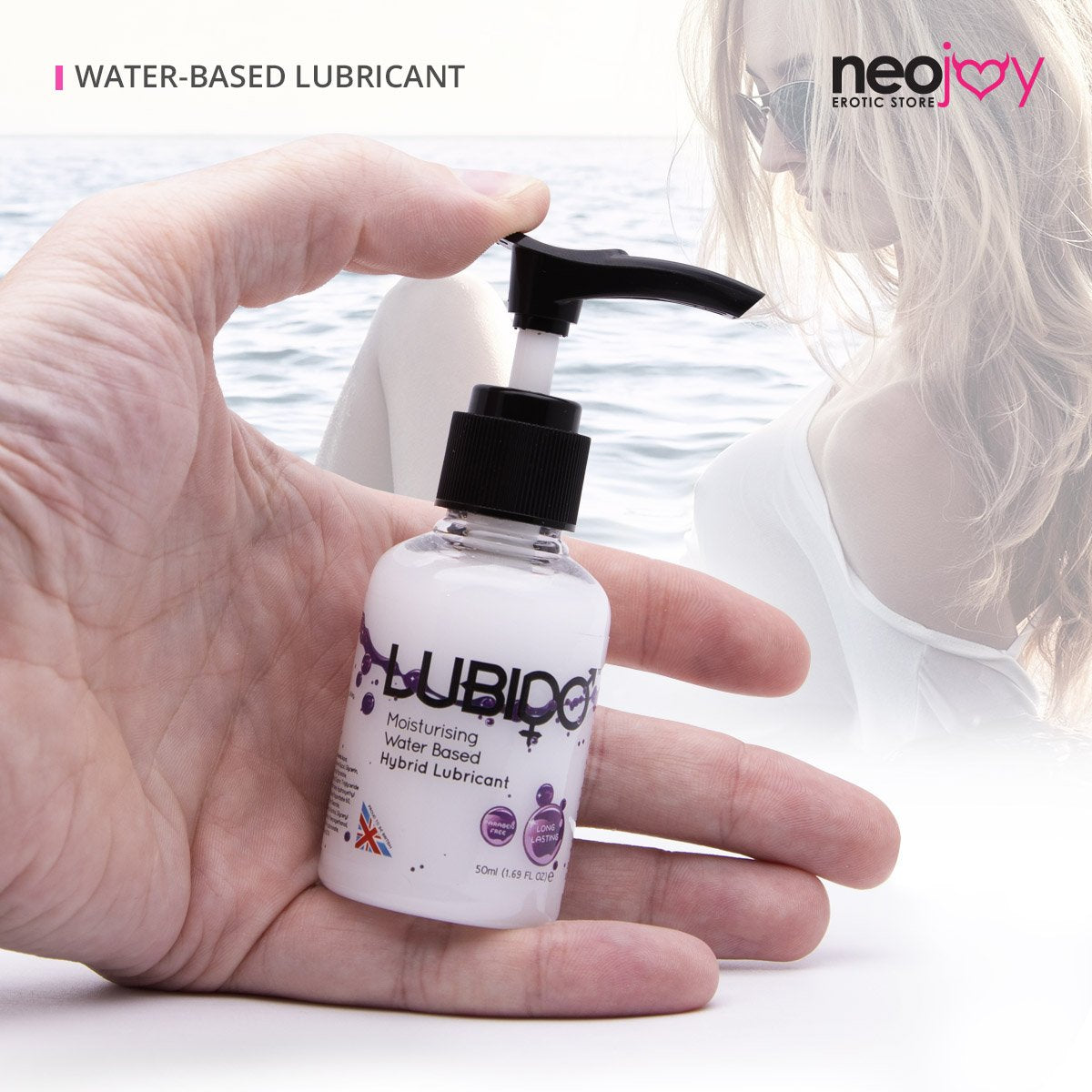 Neojoy Hybrid Lubido Water Based Lubricant With Silicone Touch - 50ml Bottle