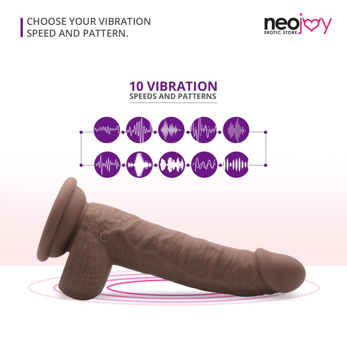 Neojoy - Skinlike Vibrating Lover (Brown) - lucidtoys.com
