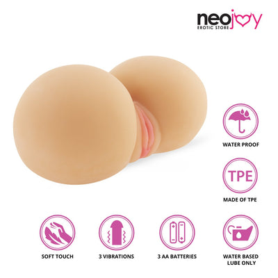 Neojoy Vibe Buttocks Sex Doll TPE Realistic Vibrating Vagina & Ass - Medium 6Kg