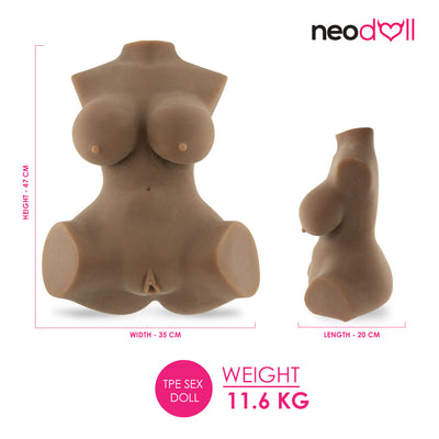 Geiko B Sex Love Doll (Brown) 11.6KG - TPE - 47cm - Brown | NeoDoll