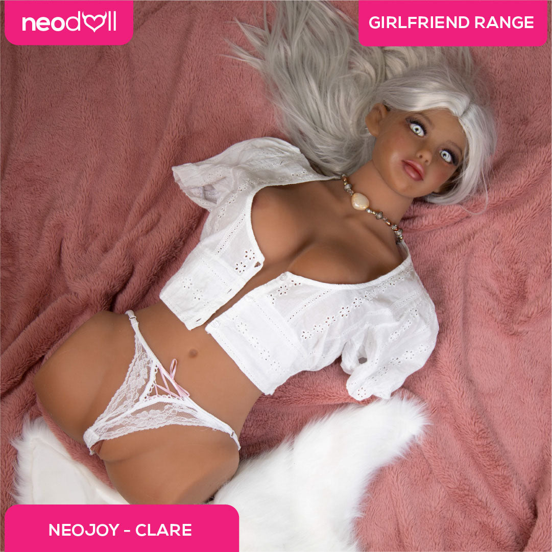 Neojoy Easy Torso With Girlfriend Clare Elf Head - Realistic Sex Doll Torso With Head Connector - Tan - 17kg