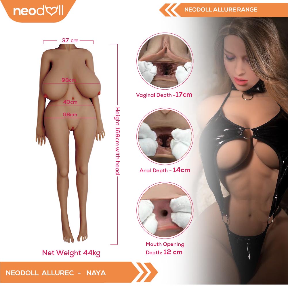 Neodoll Allure Naya- Realistic Sex Doll - 168cm - Tan