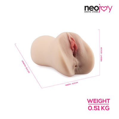 Neojoy - Two holes Pussy stroker - 15.2CM - Light Skin