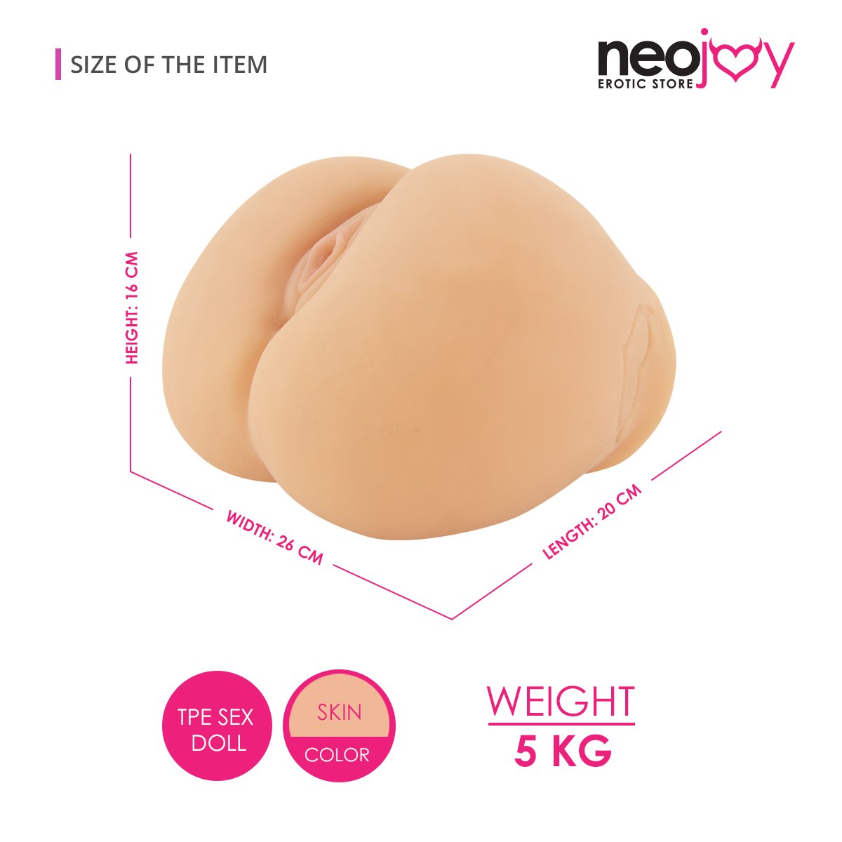 Neojoy - Wet Dream Stroker 5kg (Flesh) - lucidtoys.com