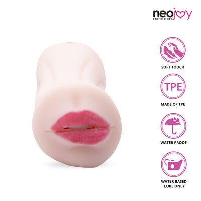 Neojoy Double Mouth Pocket Pussy TPE Realistic Vagina & Ass - Flesh