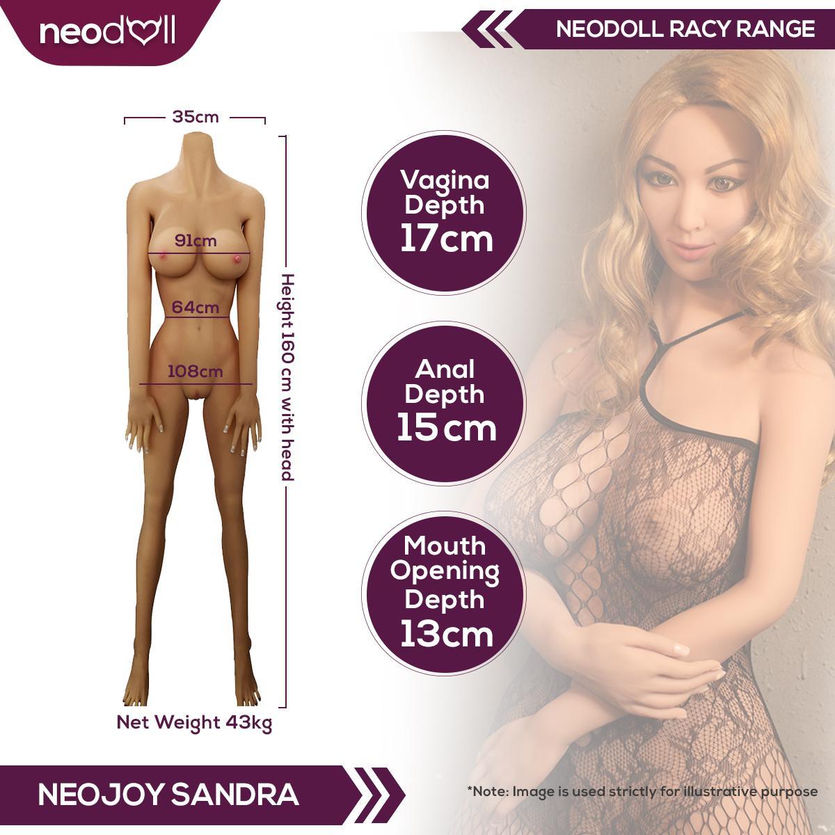Sex Doll Sandra | 160cm Height | Tan Skin | Shrug & Standing | Neodoll Racy