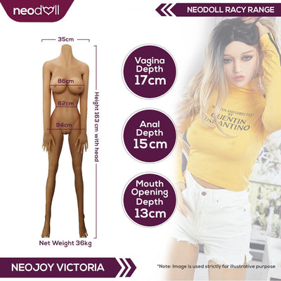 Sex Doll Victoria | 163cm Height | Tan Skin | Shrug & Standing | Neodoll Racy