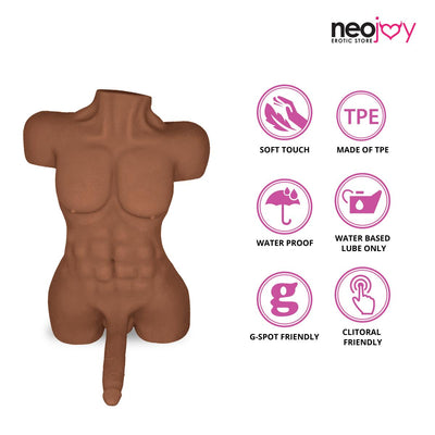 Neojoy - King Fighter Male Sex Doll (Brown) 11.8KG