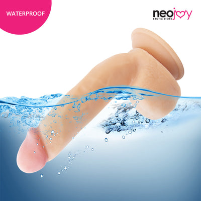Neojoy - Amazing Lover (Flesh) - Realistic Dildo with Strong Suction Cup and Balls - Lifelike G-spot Anal Penetration Sex Toy