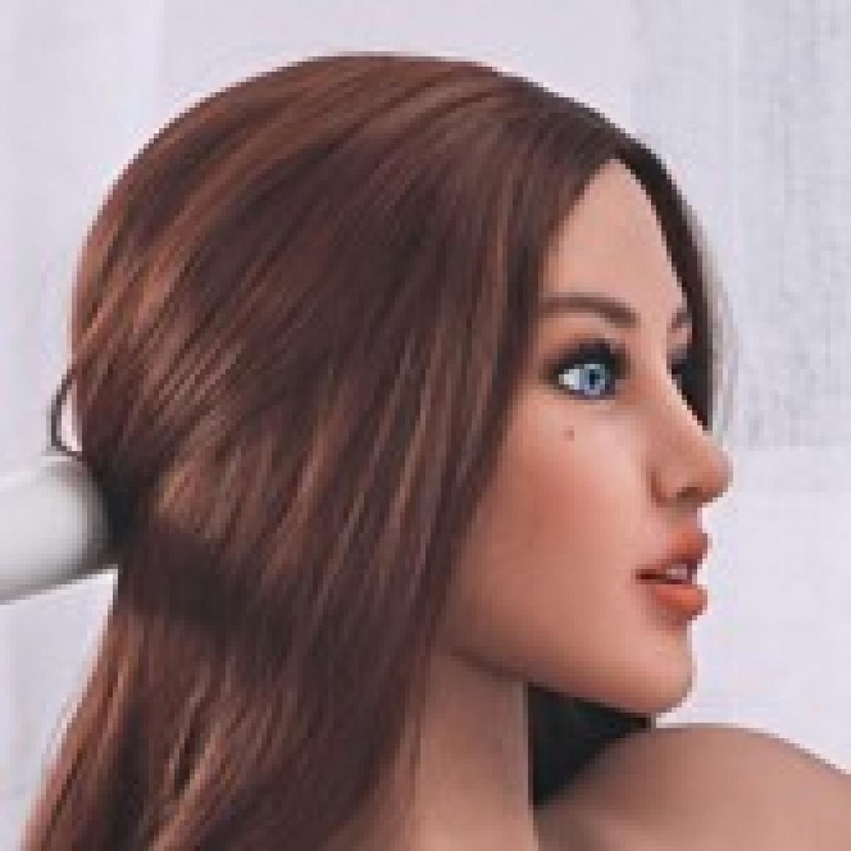 Neodoll Racy Cecelia Head - Sex Doll Head - M16 Compatible – Brown
