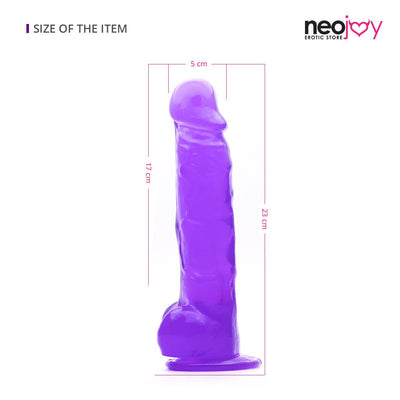Neojoy 9 inch Jelly Dildo - Purple Bad review Bundle - Lucidtoys