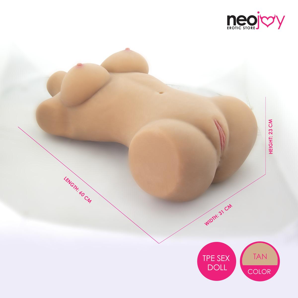 Neojoy Easy Torso - Realistic Sex Doll Torso With Head Connector - Tan - 14kg