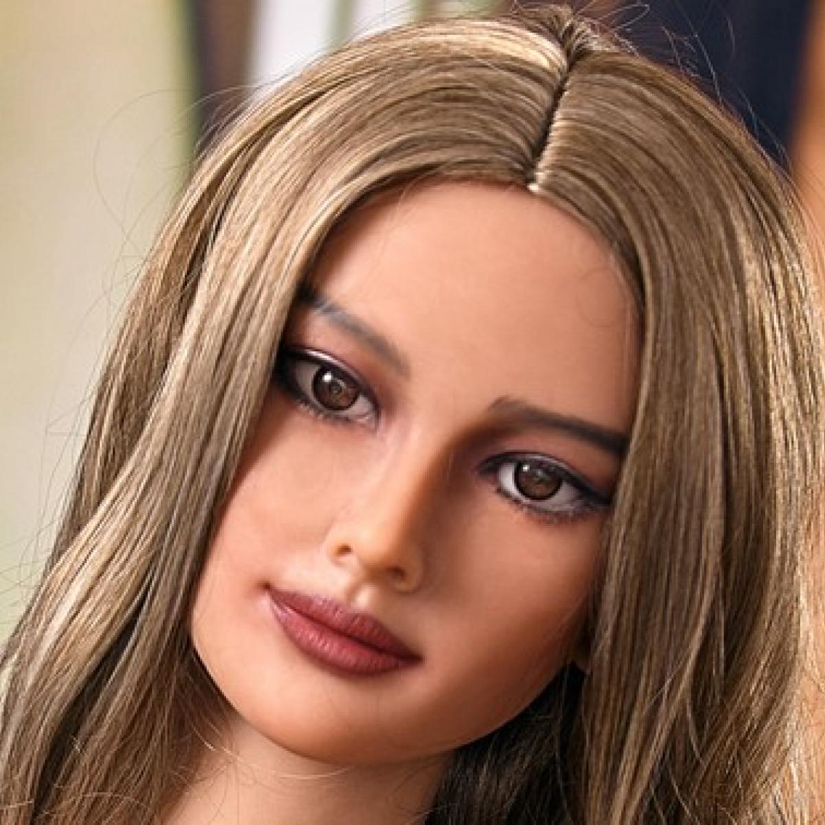 Neodoll Racy Hellen - Sex Doll Head - M16 Compatible - Brown