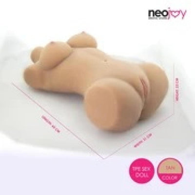 Neojoy Easy Torso With Girlfriend Lorelei Head - Realistic Sex Doll Torso With Head Connector - Tan - 17kg