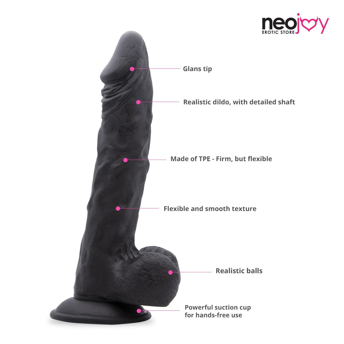 Neojoy 9.8 inch Ultra Realistic (Black) Dong