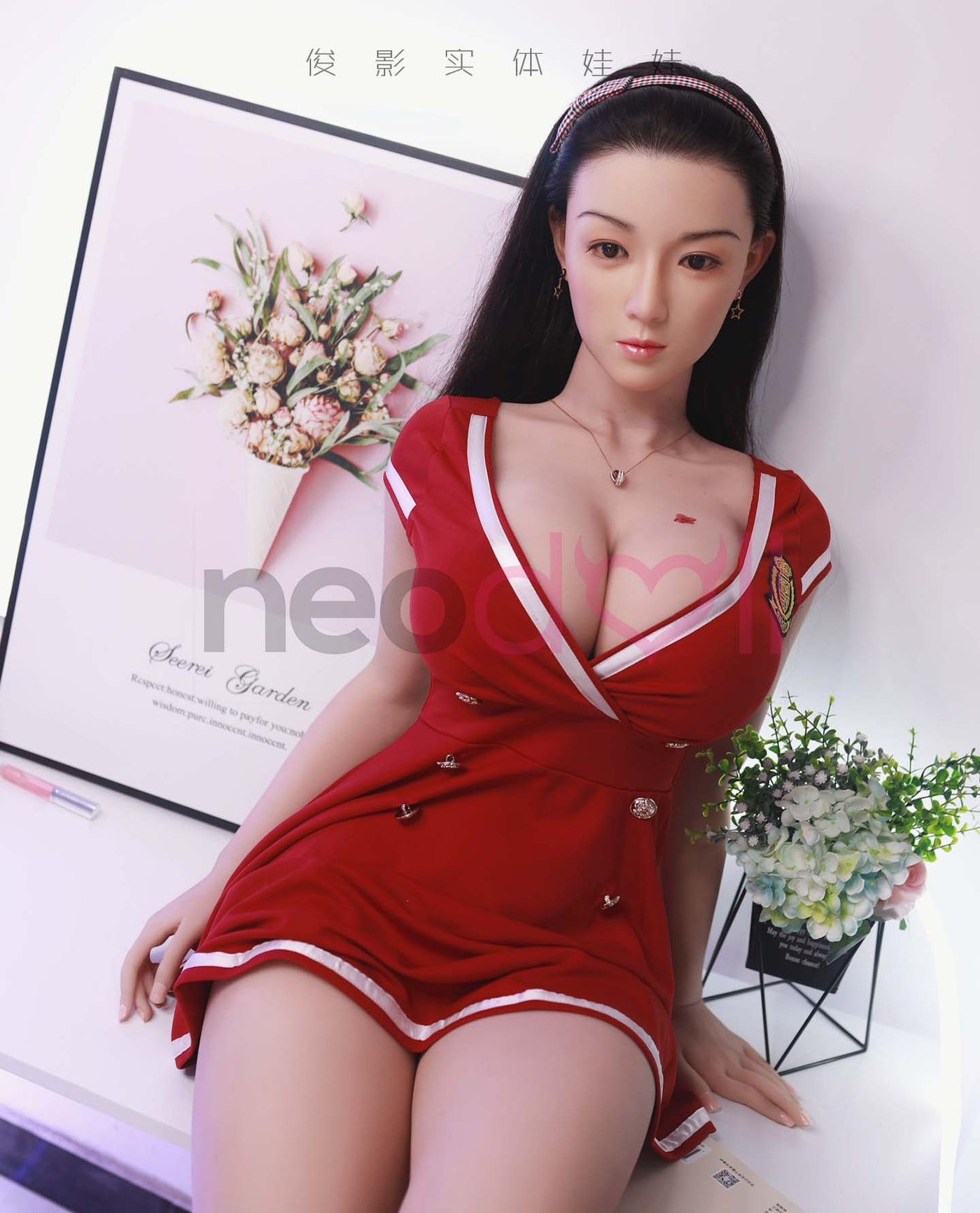 Neodoll Sugar Babe - Ron - Silicone TPE Hybrid Sex Doll - Gel Breast - Uterus - 164cm - Natural