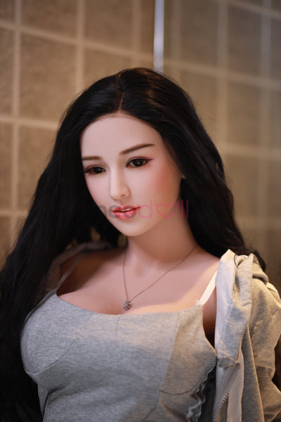 Neodoll Sugar Babe - Serene - Silicone TPE Hybrid Sex Doll - Gel Breast - Uterus - 157cm - Silicone White