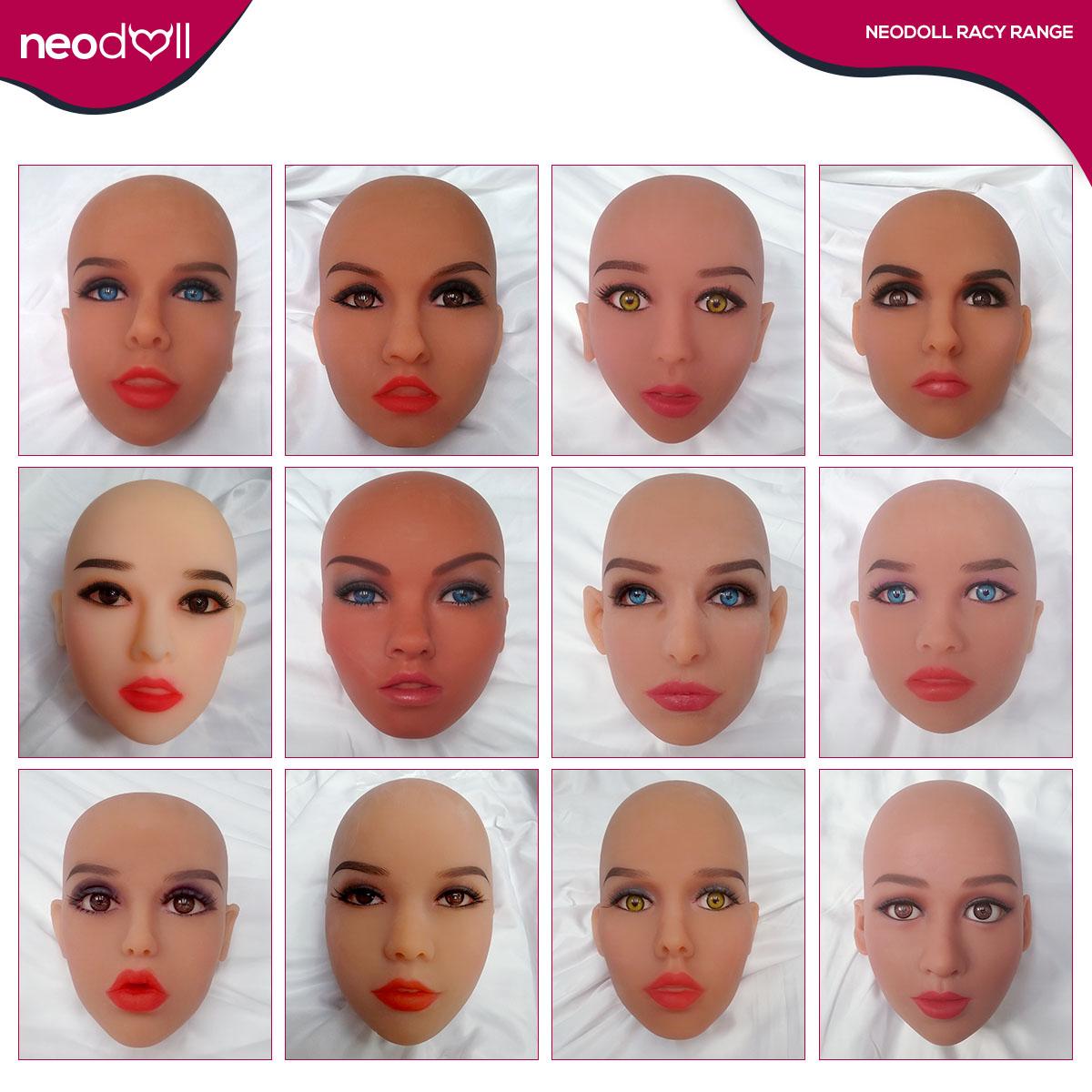 Neodoll Racy Akisha Head - Sex Doll Head - M16 Compatible – Tan