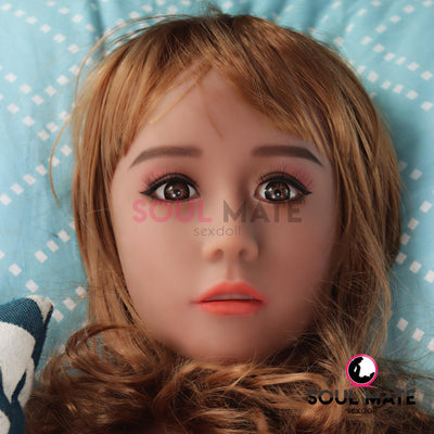 SoulMate Dolls - Lilly Head - Sex Doll Heads - Light Brown