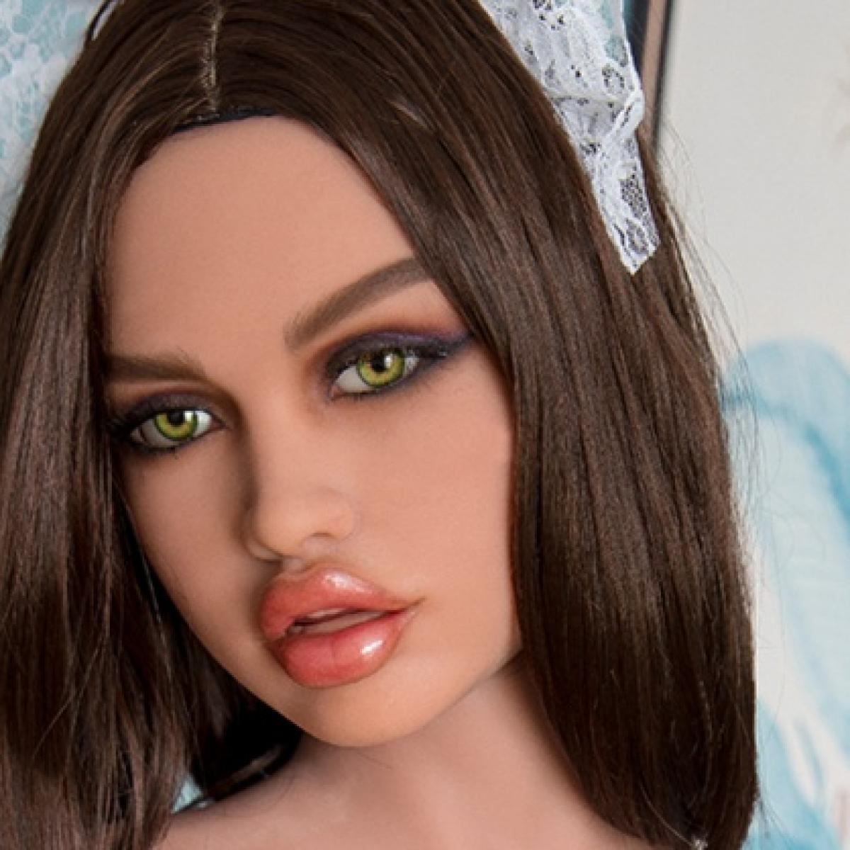 Firedoll - Ellya - Sex Doll Head - M16 Compatible - Light Tan