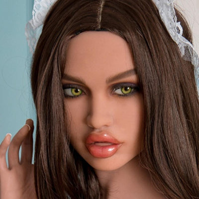 Firedoll - Ellya - Sex Doll Head - M16 Compatible - Light Tan