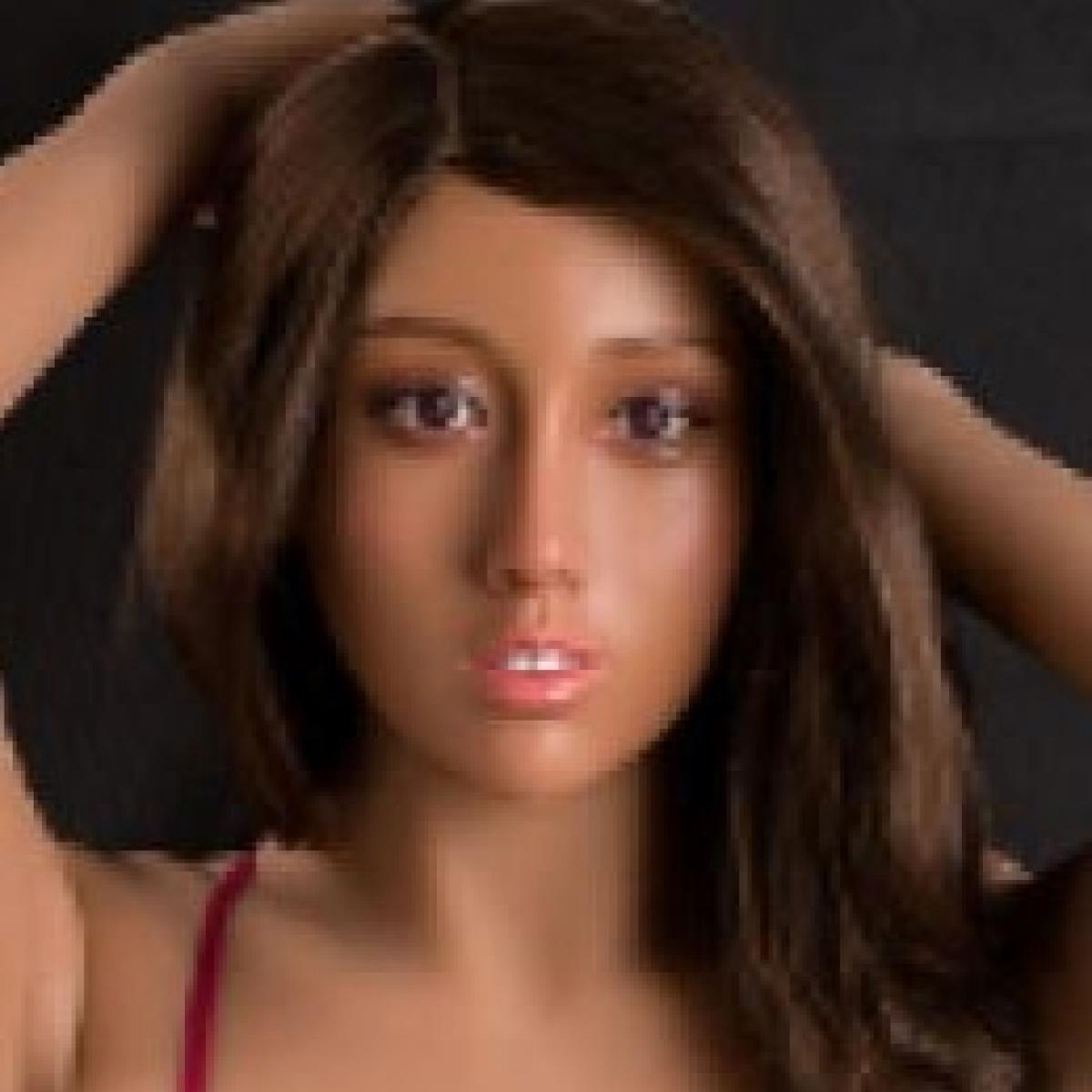 XYDoll Head - Julia - Realistic Sex Doll Head- M16 Compatible - Tan