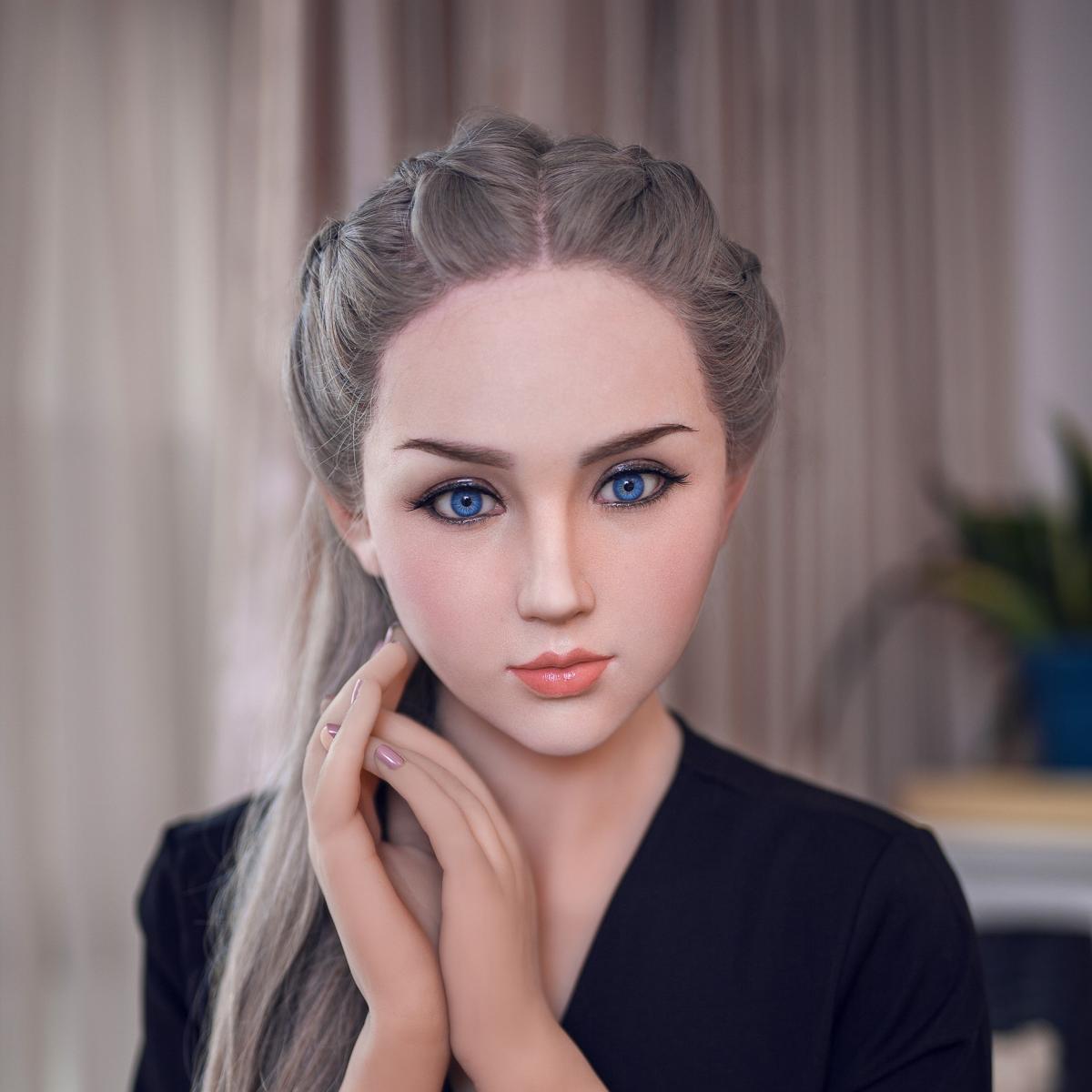 Xydoll Misa Silicone Sex Doll Head Implanted Hair Natural Neodoll