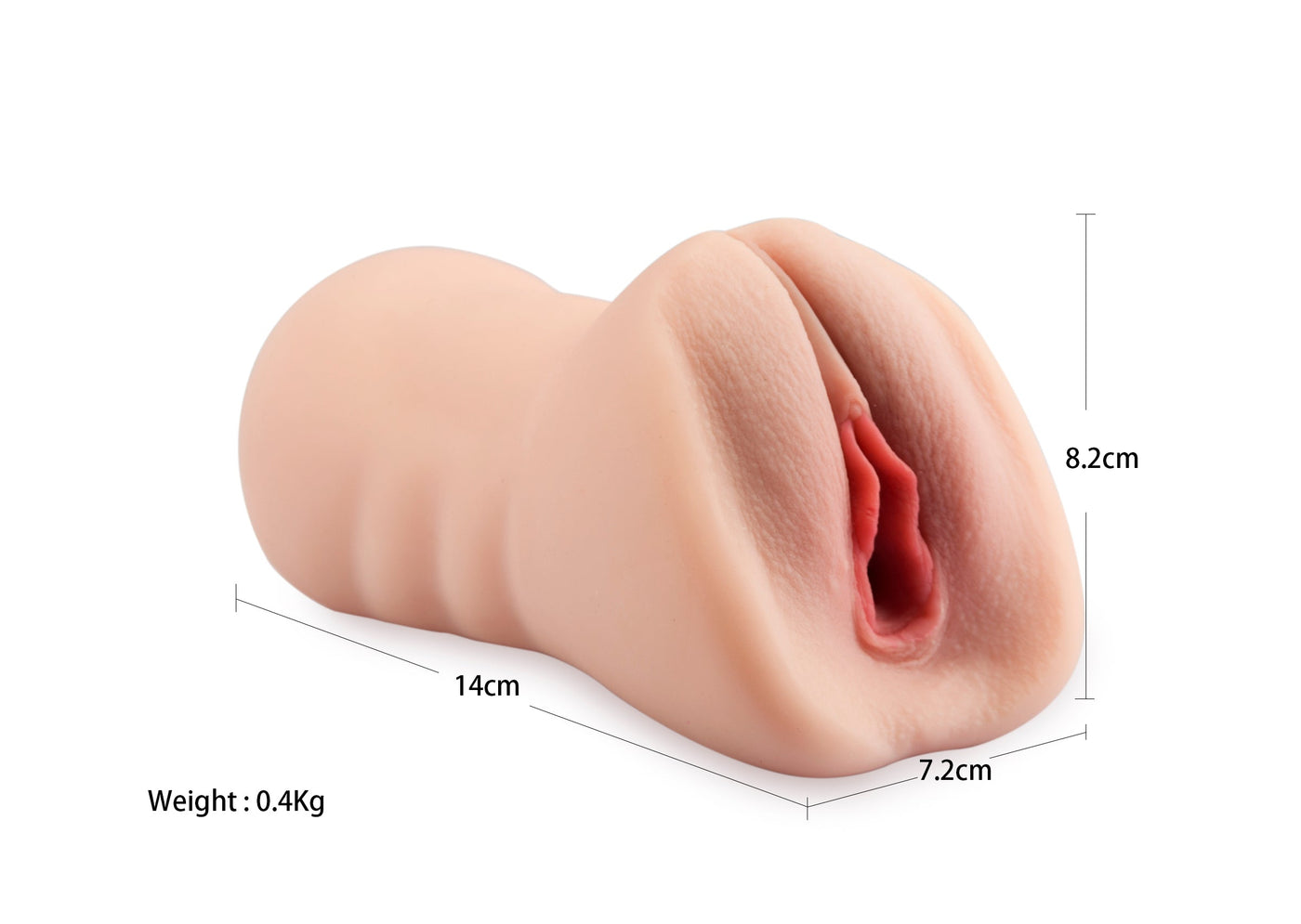 Neojoy Pocket Pussy TPE Realistic Vagina & Ass - Flesh White