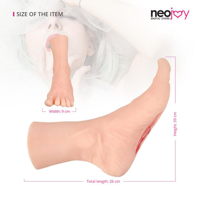 Neojoy Erika Left Foot Fetish - Foot Vagina Masturbator - TPE Skin Feel - Sexy Size 0.9 kg