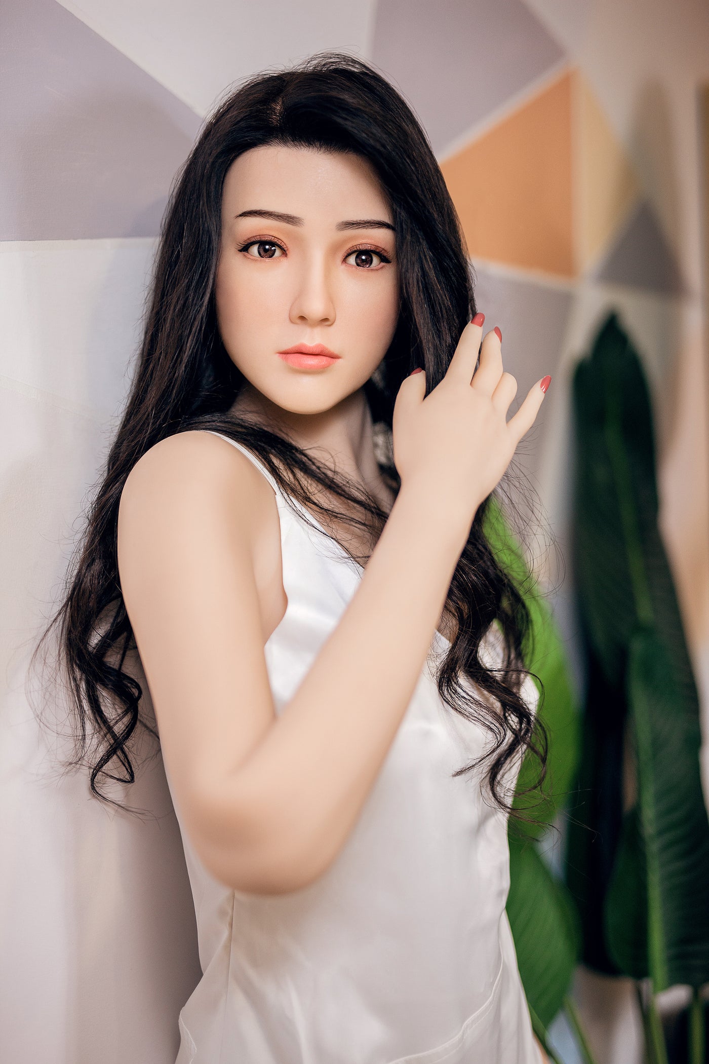 Silicone TPE Hybrid Sex Doll Xia | 168cm Height | Natural Skin | Shrug & Standing & Implanted Hair | XYDoll