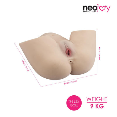 Neojoy Doll TPE with Realistic Ass & Pussy - Flesh White - 9Kg