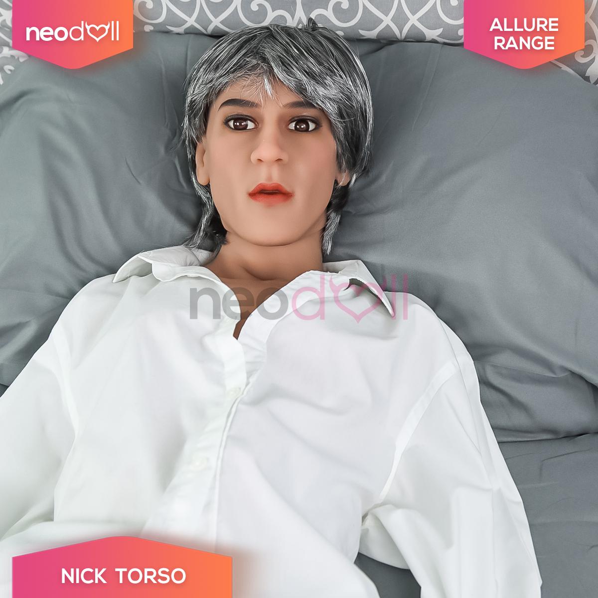 Neodoll Allure - Nick Head With Male Sex Doll Torso - Brown - 17cm Dildo