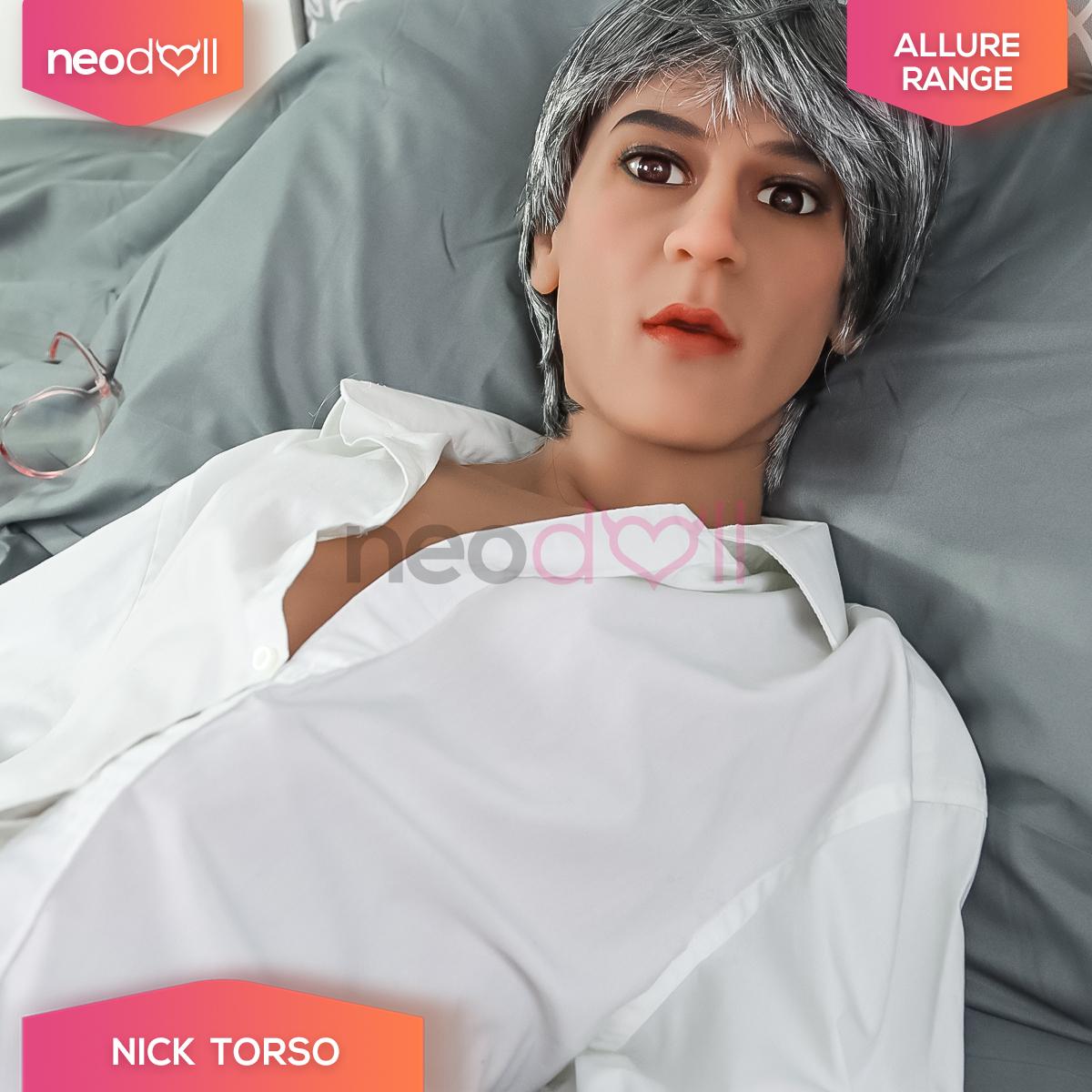 Neodoll Allure - Nick Head With Male Sex Doll Torso - Brown - 17cm Dildo