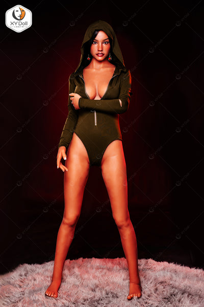 Silicone TPE Hybrid Sex Doll Alma | 170cm Height | Tan Skin | Shrug & Standing & Gel Breast | XYDoll