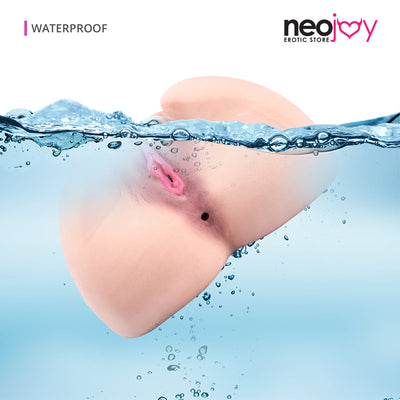 Neojoy - Cute whole real texture Butt stroker - 2.3KG - Flesh White